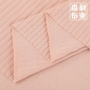 Chất Lượng Cao 95% Nhân Tạo Bông 5% Spandex Căng Sọc Dệt Kim Xương Sườn Thể Thao Vải Cho Áo Len - Product Image 2