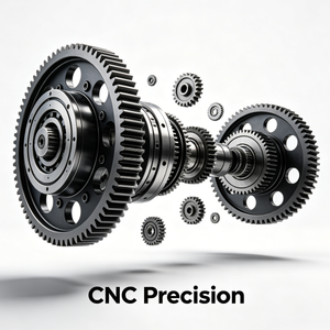 เพลาขับ CNC แบบกำหนดเองสำหรับรถมอเตอร์ไซค์ New Beat สภาพใหม่ ชิ้นส่วนเฟืองเหล็กแบบเบเวล ชุดเฟืองเฮลิคอลความแม่นยำสูง - Product Image 3