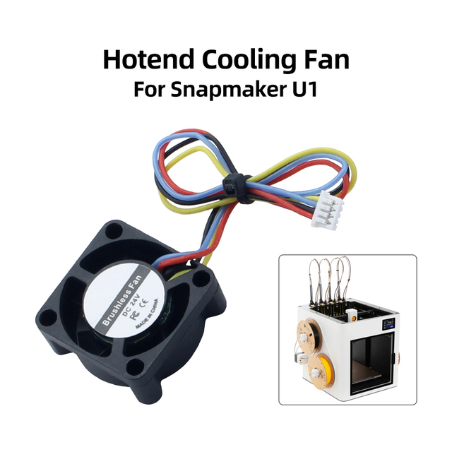 Hotend Cooling Fan for Snapmaker U1 Low Noise Stable Operation and Easy to Install Cooling Fan for Snapmaker U1 3D Printer