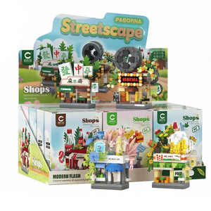 Blocs de construction créatifs, modèle de mini-boutiques pour enfants, garçons et filles, décoration de la maison, cadeau - Product Image 1