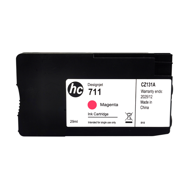 Premium for HP711 Ink Cartridge Compatible for HP T120 T130 T520 T530 T125 DesignJet Plotter InkJet Inks With Chip