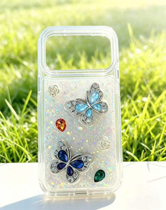 Funda Protectora 3 en 1 con Diseño de Mariposa Brillante para ZTE Blade V80 Max/V70/A36/A56/A34/Axon 60 <span class=keywords><strong>Lite</strong></span>/50, Moderna y Femenina - Product Image 2
