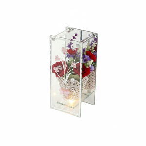 8 \ "vaso di vetro fiore con luce 24 pezzi Set/cartone - Product Image 2