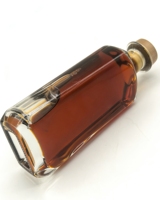 Bouteille en verre pour spiritueux et liqueurs, vente en gros et OEM, choix premium, bouteille carrée transparente élégante et minimaliste, 500 ml 750 ml