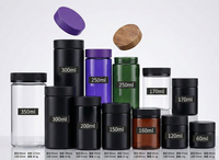 Bouteille d'emballage hermétique anti-odeur à double étanchéité en plastique de qualité alimentaire avec bouchon CR résistant aux enfants pour pot de poudre
