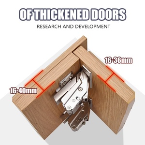 High Quality Furniture Hardware Large Angle 165° Multi Function Hydraulic <b>Soft</b> <b>Close</b> 35mm Adjustable <b>Cabinet</b> <b>Hinge</b> - Product Image 4