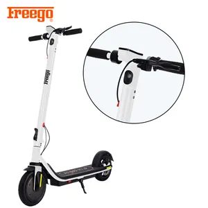 Freogo 2023 komuter skuter listrik lipat dewasa, skuter listrik dua roda V1.9 putih ukuran lebih besar dan lebih kuat