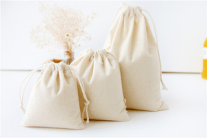 QC Eco-Friendly Recyclable Cotton Drawstring Customizable Jewelry Storage <b>Bags</b> Rope <b>Dust</b> Filter Pocket for Rings Ties Shopping - Product Image 6