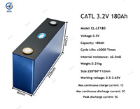 Sel Baterai LiFePO4 CATL 3.2V 180Ah Asli 3000 Siklus 3.2V LFP Prismatic Cell untuk Penyimpanan Energi UPS Sistem Tenaga Surya
