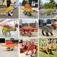 Yüksek Emülasyonlu Metal Dinozor Robotu, İç/Dış Mekan Kullanımı İçin, Alışveriş Merkezleri, Macera Parkları, Kamu Oyun Alanları İçin