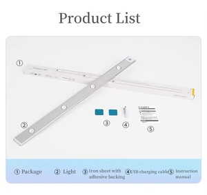 Capteur de mouvement alimenté par batterie LED éclairage de nuit bâton-n'importe où placard lumière pour couloir chambre escalier armoire lumières - Product Image 6