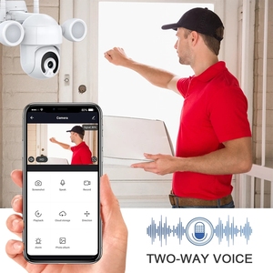 Tuya — caméra Wifi de vidéosurveillance à panneau d'alimentation solaire, CCTV étanche, pour maison intelligente d'extérieur, Wifi HD, avec Alexa <span class=keywords><strong>Google</strong></span> <span class=keywords><strong>Home</strong></span> - Product Image 5