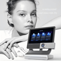 Perangkat Analisa Kulit Kepala AI X Desktop T5 HD Handheld Probe Penyimpanan Cloud Penguji Kondisi Folikel Rambut WiFi untuk Kecantikan Rambut