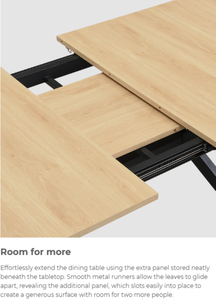 <span class=keywords><strong>Table</strong></span> <span class=keywords><strong>de</strong></span> salle à manger industrielle extensible en MDF, style papillon, avec pieds en métal noir, pour économiser <span class=keywords><strong>de</strong></span> l'espace, vente en gros d'usine - Product Image 4
