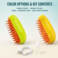 Peigne de massage rechargeable pour animaux de compagnie, vaporisateur électrique pour enlever les poils des chiens et des chats, brosse de toilettage antistatique