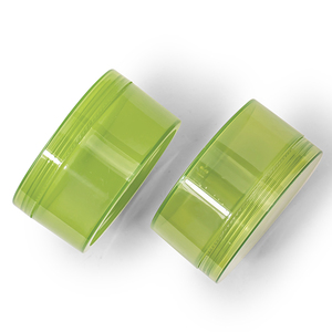 300g màu xanh lá cây thẳng vòng nhựa đóng gói Jar mỹ phẩm Kem Aloe Vera Gel rỗng mặt nạ Jar - Product Image 5