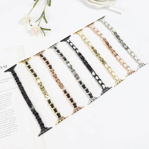 <span class=keywords><strong>Bracelet</strong></span> de remplacement en acier inoxydable fin et en <span class=keywords><strong>cuir</strong></span> à double cercle pour <span class=keywords><strong>Apple</strong></span> <span class=keywords><strong>Watch</strong></span> Femme et Fille - Product Image 1