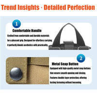 Pochette tactique EMT Molle détachable, trousse de premiers soins, sac de survie d'urgence avec guide médical pour la randonnée en plein air