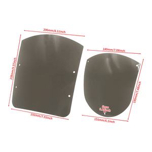 Parabrisas de Motocicleta para Sportster <span class=keywords><strong>XL</strong></span> <span class=keywords><strong>883</strong></span> 1200 Roadster Dyna <span class=keywords><strong>Low</strong></span> Rider - Product Image 4