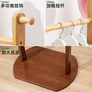 Simple coat <b>rack</b> for rental rooms, floor-standing, standing <b>clothes</b> <b>rack</b> for bedrooms, minimalist storage <b>rack</b> for home use, - Product Image 4