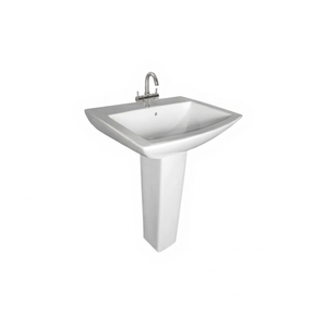 Moderno Lavabo Pedestal Soon con Capacidad de 9L para Baños de Villas - Product Image 1