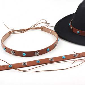 Fabricant vente en gros ceinture en PU marron incrusté de pierres précieuses synthétiques en alliage tablier à capuche multi-usages nouveau produit - Product Image 2