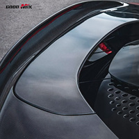 Body Kit Serat Karbon Kering Prepreg Gaya MSY Spoiler Belakang Tengah untuk Ferrari SF90