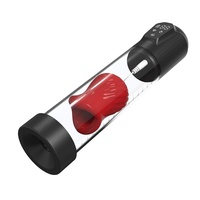 Wasserdichte APP-Fernbedienung Männliche Vakuumpumpe Saug- & Vibrationsfunktion, USB-Aufladbares Design Sexspielzeug