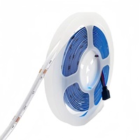Tira de Luces LED RGB COB USB de 5V, Cinta Flexible Autoadhesiva, Control Remoto IR por Aplicación, IP20, Decoración para TV, PC, Escritorio y Juegos