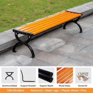 Panca <span class=keywords><strong>da</strong></span> <span class=keywords><strong>Giardino</strong></span> Moderna in Alluminio Stile Internazionale, Resistente alle Intemperie, Personalizzabile, per Esterni e Patio - Product Image 5