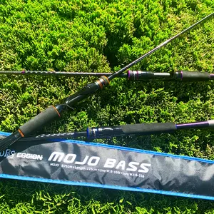 OBSESSION – canne à pêche en carbone Mojo Bass, 6ft, 7ft, ML, M, MH, Direct d'usine, pas cher, 2 sections, Spinning, Casting, pêche en mer, Baitcasting