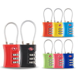 <span class=keywords><strong>Cadenas</strong></span> de Douane pour Valises et Casiers à Bagages, <span class=keywords><strong>Cadenas</strong></span> pour Casiers de Gym, <span class=keywords><strong>Cadenas</strong></span> à Code TSA en Câble d'Acier Coloré, Modèle 716 - Product Image 5