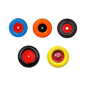 Qingdao MAXTOP 10 pollici Flat Free ruote in schiuma Pu Anti-cravatta e antiurto cerchio in plastica ruota carrello - Product Image 4