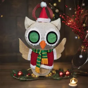 32-Inch 55-Head USB LED Light Owl With Eight-Function Remote Control Timer For Christmas Figurines Toys