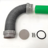 Connexion flexible matérielle de papier d'aluminium d'ABS, fin du système d'air frais de climatisation centrale