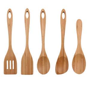 أواني مطبخ خشبية بسعر تنافسي ، نوعية جيدة طويلة من الخيزران Spatulas - Product Image 4