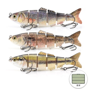2026 122mm 22g Leurre de pêche rigide segmenté, lot de 3 en boîte, vente en gros, direct usine, en stock - Product Image 1