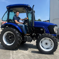 Motoculteur rotatif à quatre roues pouvant être associé à un tracteur agricole à roues de 130 chevaux pour un choix personnalisé
