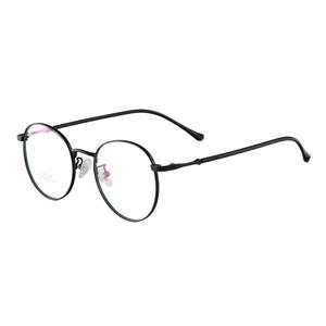 Monture de lunettes ovale en titane Danyang 6818, anti-lumière bleue, monture complète, verres en résine pour femmes, lunettes d'étudiant - Product Image 4