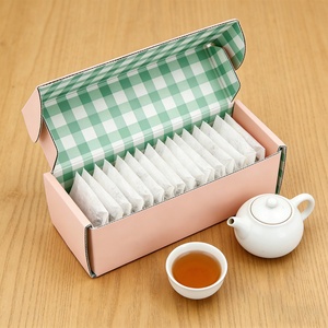 Caja de Cartón Corrugado Plegable con Diseño Personalizado Reciclable, Caja de Embalaje para Envíos, Caja de Regalo de Cartón para Alimentos, Bolsas de Té - Product Image 1