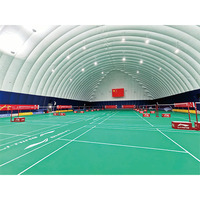 Cupola Sportiva Gonfiabile Jiecheng Modello 124 in PVC PVDF a Triplo Strato Impermeabile Oltre 3000mm per Calcio, Tennis, Padel e Multisport
