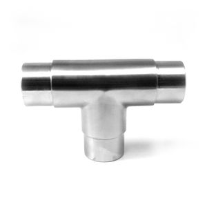 Inox AISI 304 Acabado Satinado TEE para Tubo 50mm C110206 Modelo Conexión Forjada Superficie Lisa Pintada Galvanizado ASTM Agua - Product Image 1