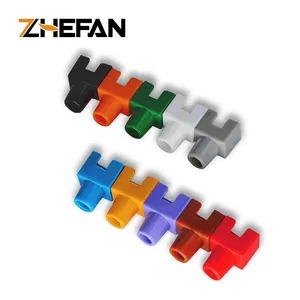 ZHEFAN 100pcs Per Bag Factory High Quality Rubber Colorful RJ45 sleeve Boots For Cat5e Cat6 Modular Plug Connector