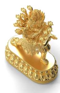 Figuras de Buda Finamente Elaboradas en Diseño <span class=keywords><strong>3D</strong></span> con Modelado Complejo de Personajes del Tíbet y Joyería de Animales y Personajes del <span class=keywords><strong>Mundo</strong></span> - Product Image 3