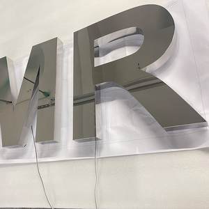 Tùy chỉnh công ty logo thương hiệu <span class=keywords><strong>Backlit</strong></span> dẫn đăng ký Hội Đồng Quản trị 3D gương kết thúc acrylic cho văn phòng trong nhà trang trí - Product Image 2