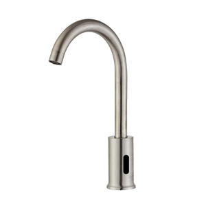 Grifo Sensor de Acero Inoxidable Monomando de Sobremesa Inductivo Minimalista para Fregadero de Cocina con Válvula de Cobre - Product Image 1