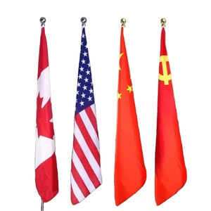 Bandera de Piso Gigante para Oficina con Mástil de Acero Inoxidable, Uso en Interiores, Banderas y Pancartas Promocionales de Todos los Países, Descuento 2024 - Product Image 2