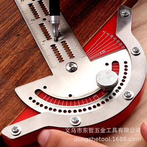 Dongzhe Woodworkers Edge Ruler Metal 0-180 Degree Angle Gauge For Woodworking Tools - Product Image 2