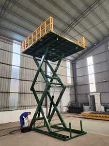 Plateforme élévatrice à ciseaux électrique hydraulique Zhongxiang efficace de 6 m, alimentée en courant alternatif, avec bouton-poussoir, compacte, pliable, pour extérieur, avec stabilisateurs - Product Image 5