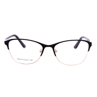 Lunettes demi-montures de verres freim, Non correcteurs, en diamant, monture de lunettes pour fille